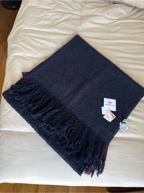 NWT Uniqlo Big Stole Scarf Navy Blue